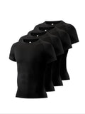 Round Neck Raglan Compression Shirt